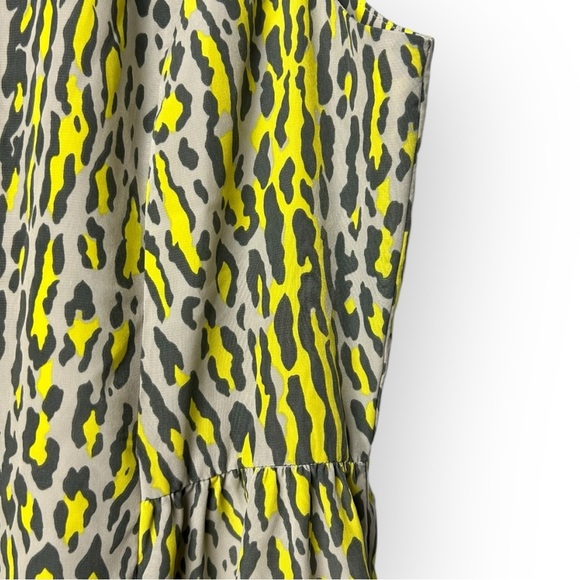 Gap Sleeveless Grey & Neon Leopard Dress 16 - Picture 6 of 9